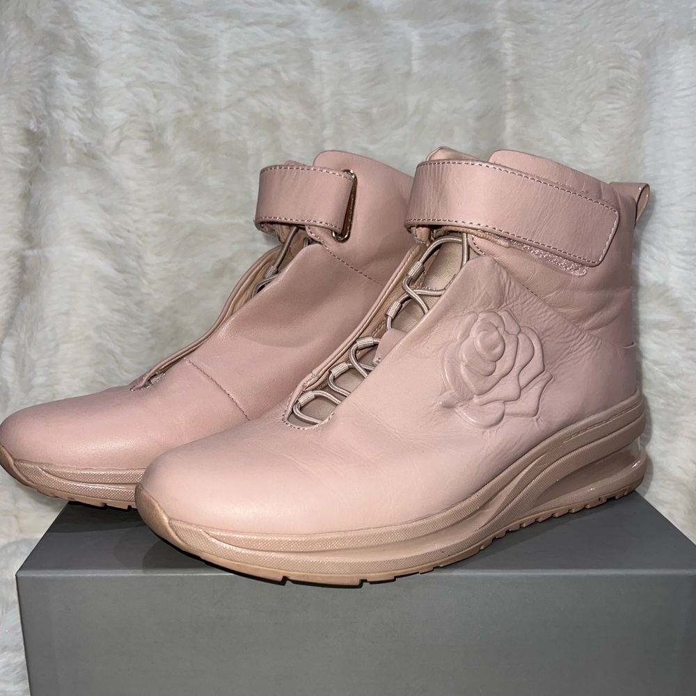 Taryn Rose High-Top Sneakers- Pastel Pink- EU Size 38.5